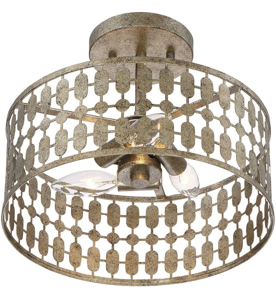 Meridian - M60038OG - Meridian 12" Semi-Flush Mount