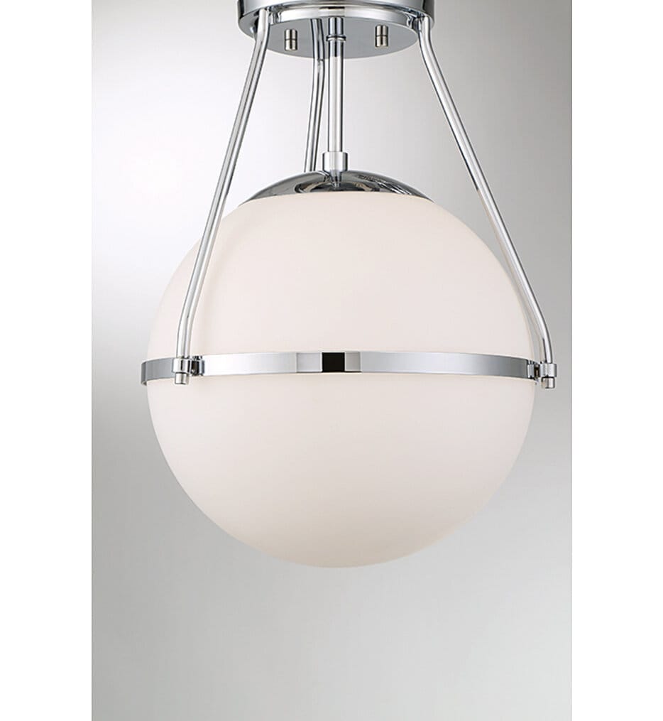 Meridian - Meridian 13" Semi-Flush Mount