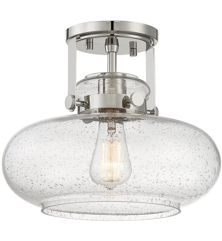 Meridian - Meridian 12" Semi-Flush Mount