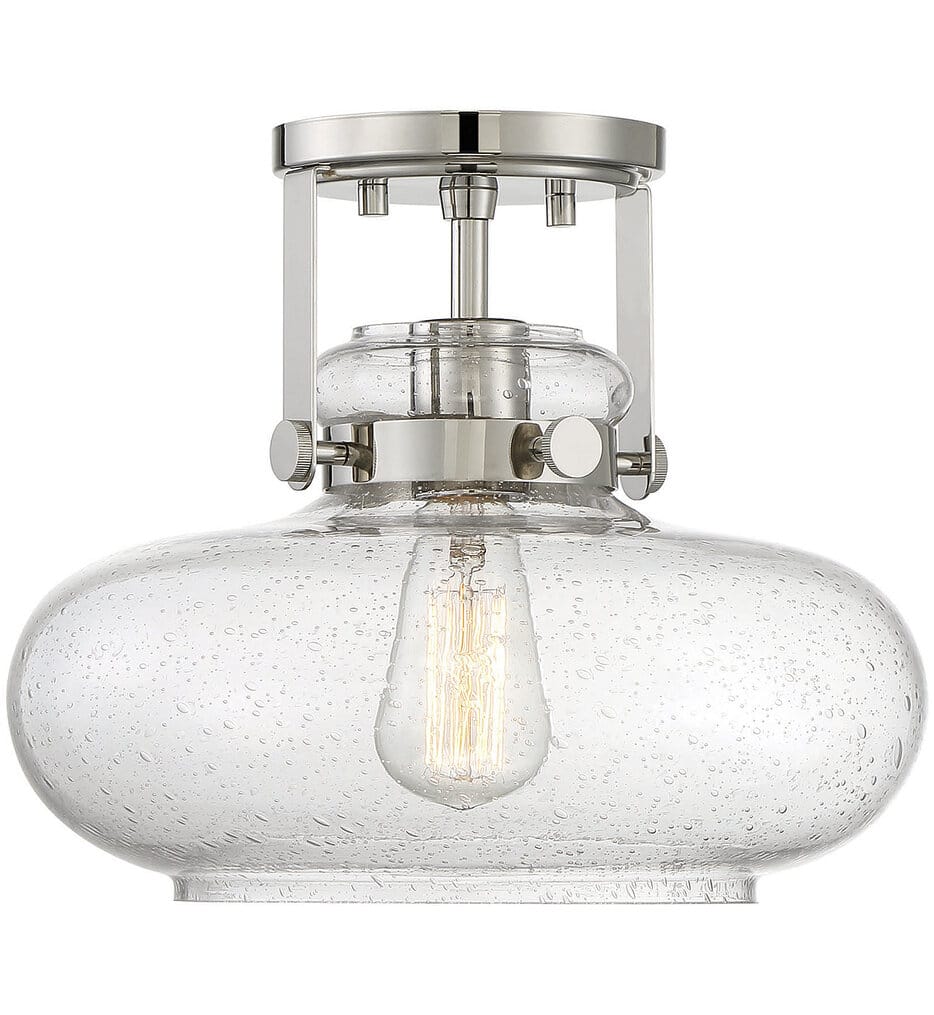 Meridian - Meridian 12" Semi-Flush Mount