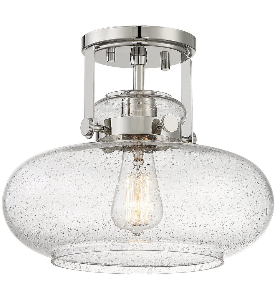 Meridian - Meridian 12" Semi-Flush Mount
