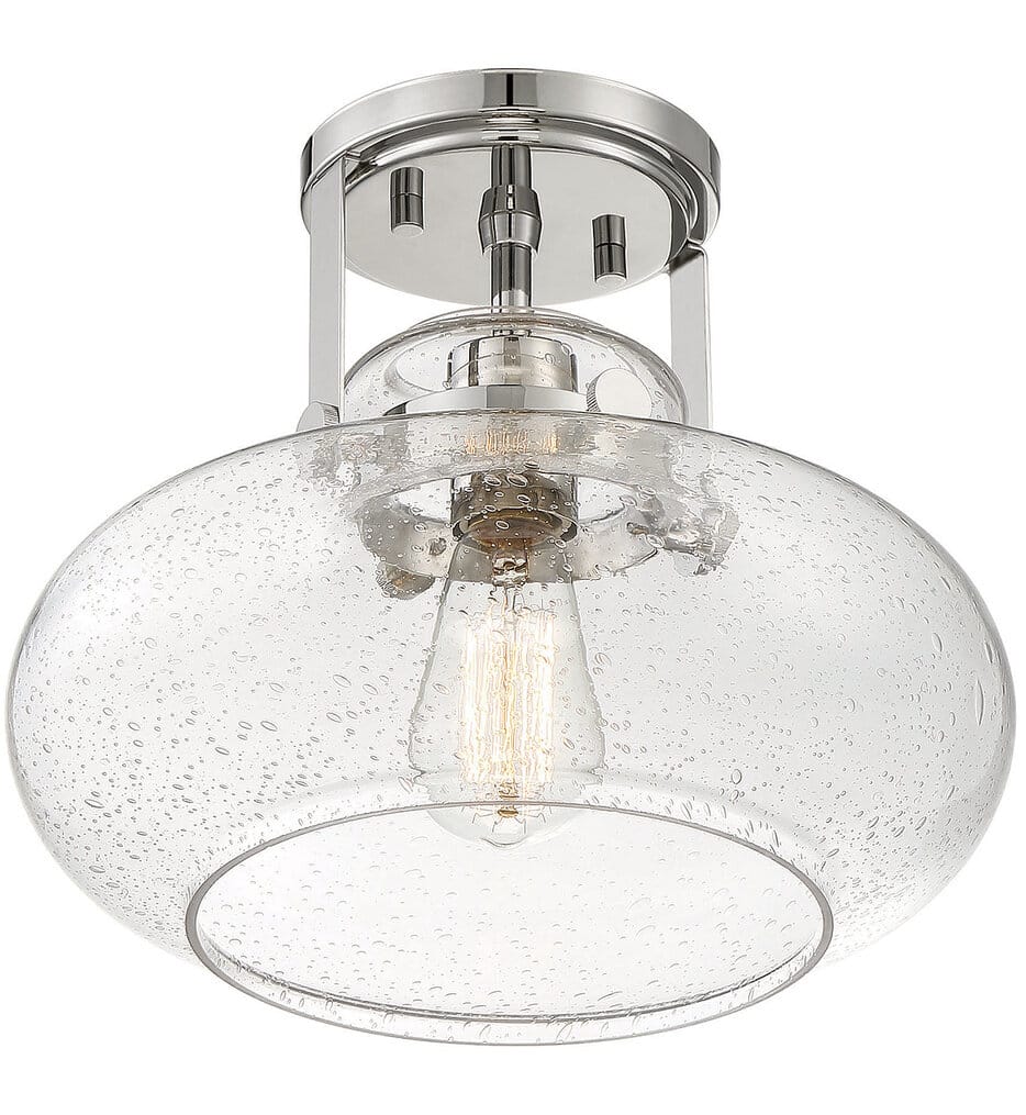 Meridian - Meridian 12" Semi-Flush Mount