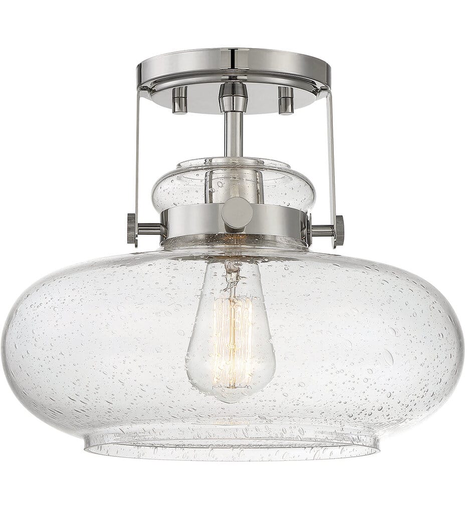 Meridian - Meridian 12" Semi-Flush Mount
