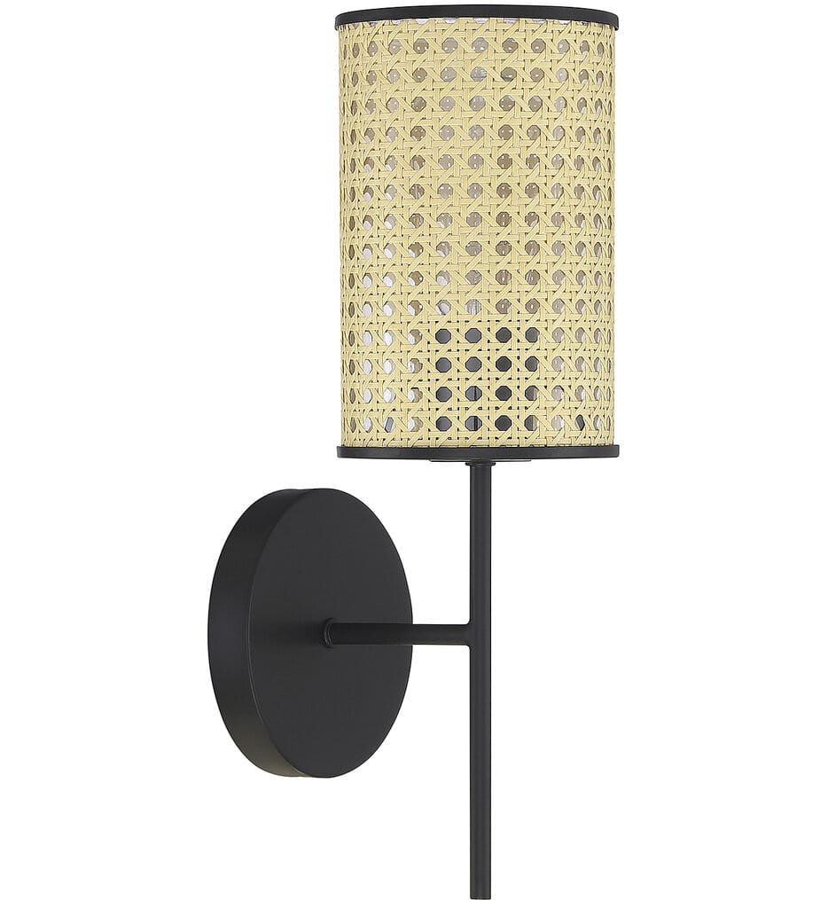 Meridian - M90080MBK - Meridian 15" Wall Sconce