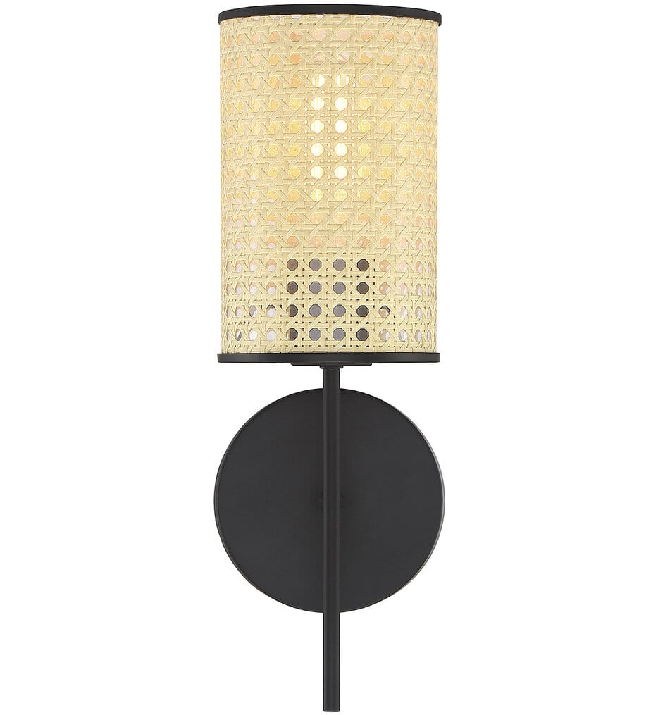 Meridian - M90080MBK - Meridian 15" Wall Sconce