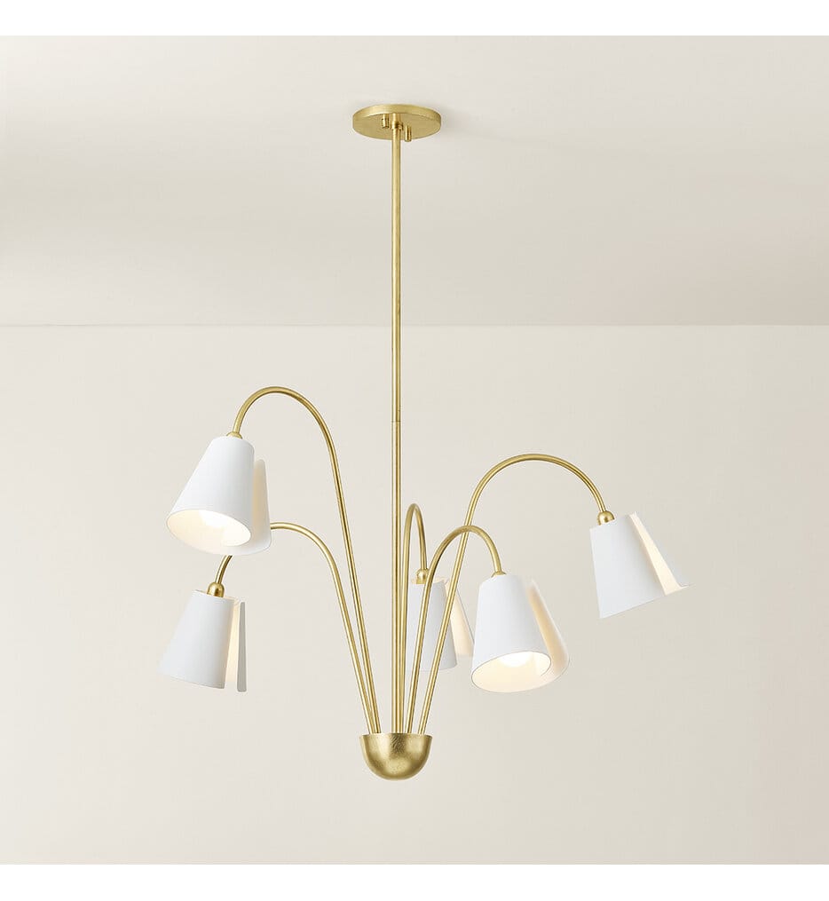 Mitzi - H852805-GL/TWH - Lila 30.25" Chandelier