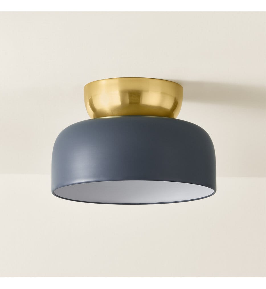 Mitzi - H890501L-AGB/SBL - Batya 13" Flush Mount