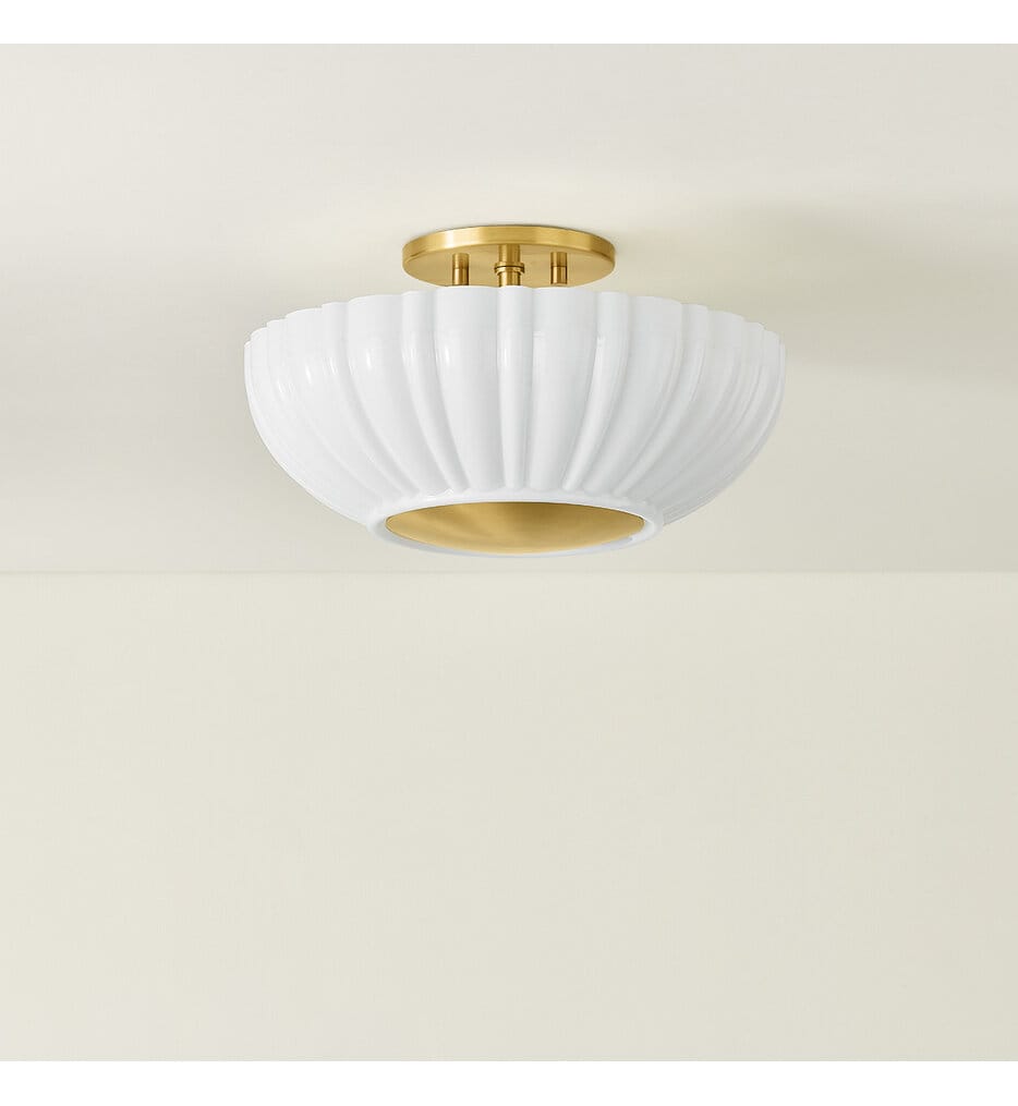 Mitzi - H966502-AGB - Anne 15" Flush Mount