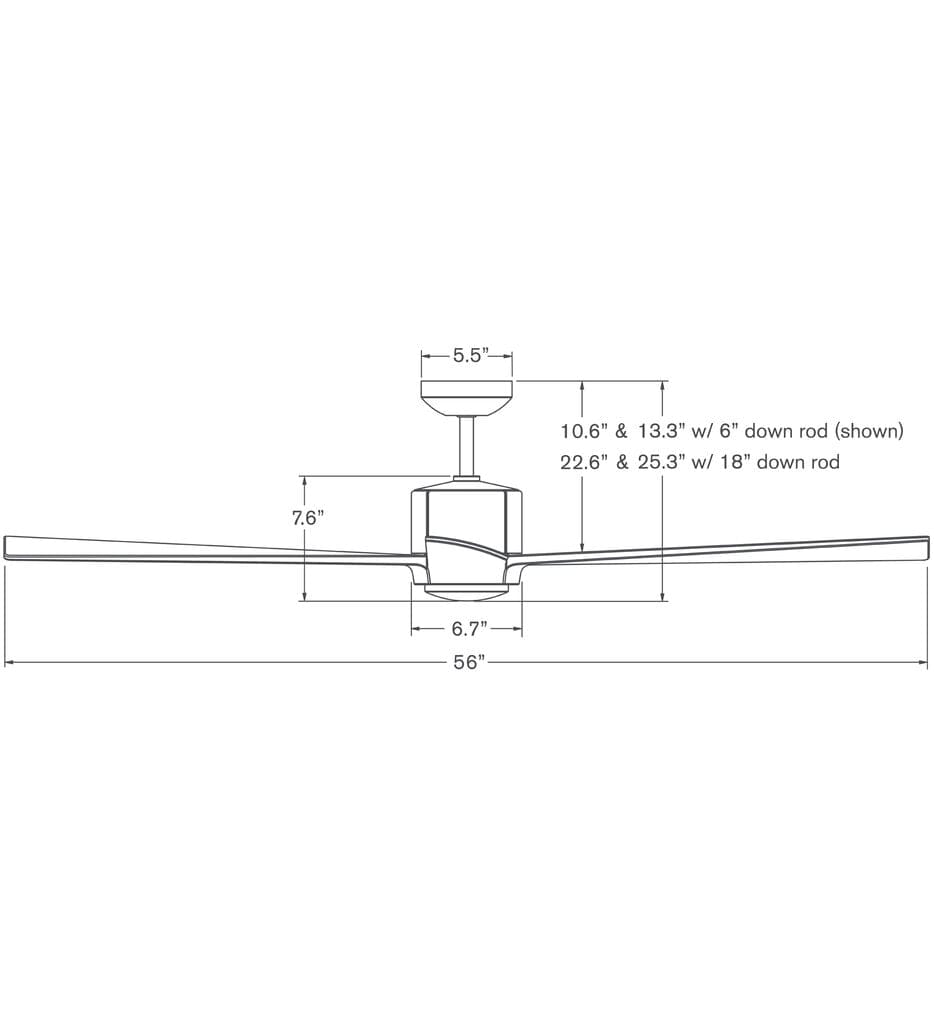 Modern Fan Company - Nouveau 56" Ceiling Fan
