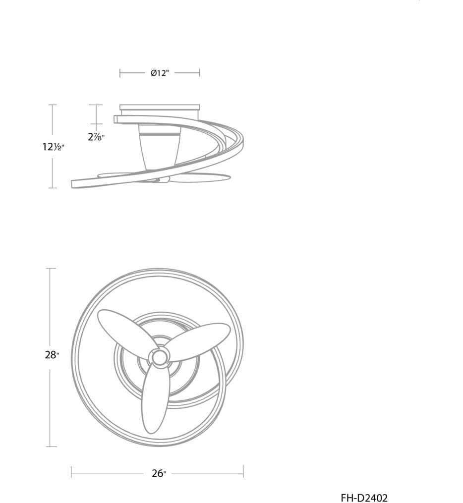 Modern Forms - Veloce 28" Fandelier