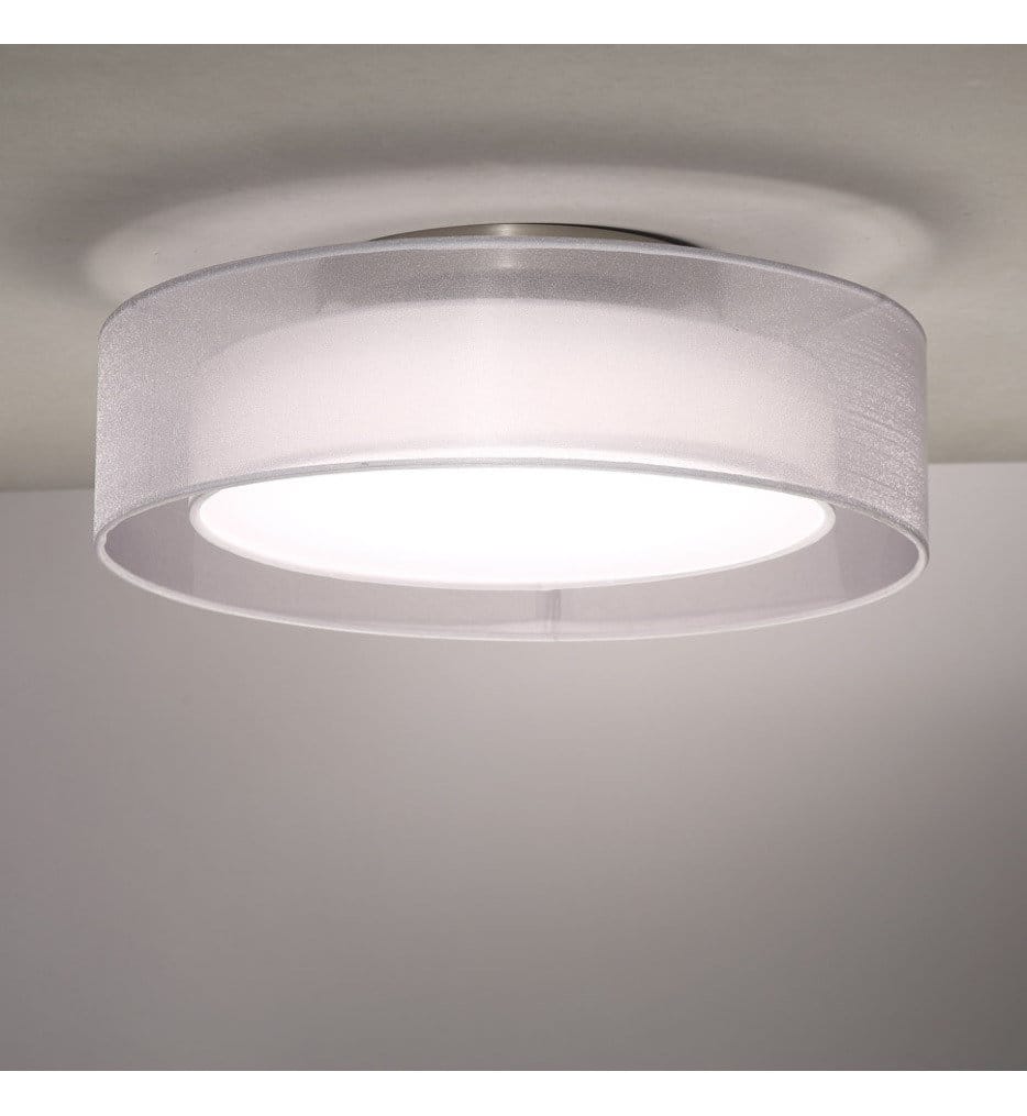 Modern Forms - FM-16824-BN - Metropolis 24" Semi-Flush
