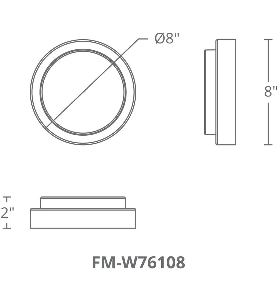 Modern Forms - Kind 8" Flush Mount