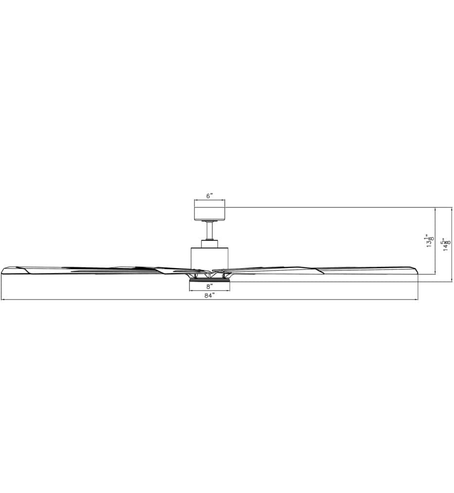 Modern Forms - FR-W2403-84-MB - Size Matters 84" Ceiling Fan