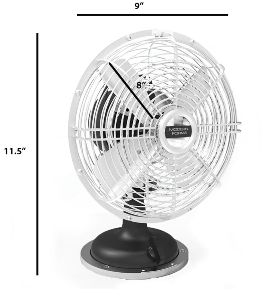 Modern Forms - FT-1820-8-BK - Modern Forms Desk Fan