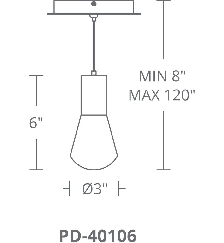 Modern Forms - Plum 3" Pendant