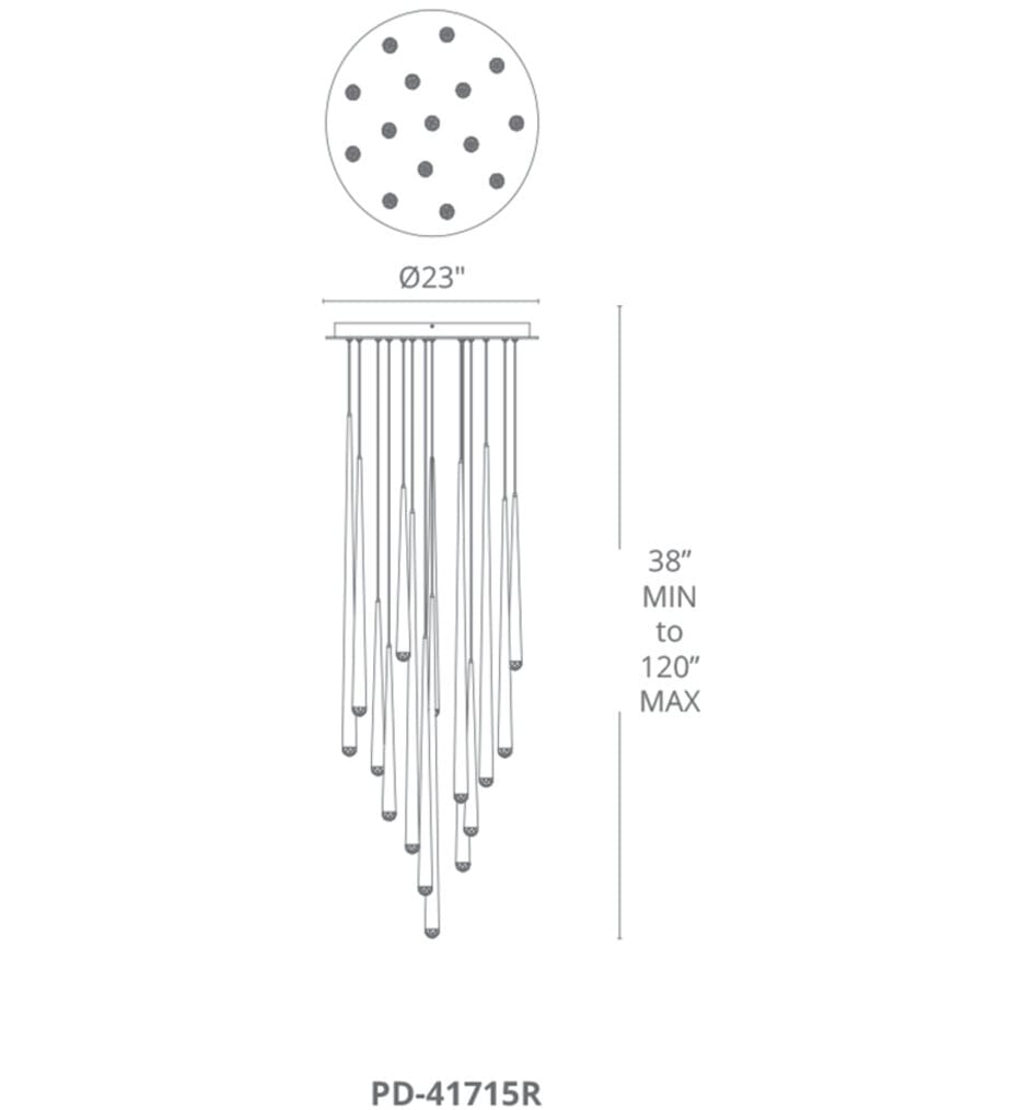 Modern Forms - Cascade 23" Chandelier