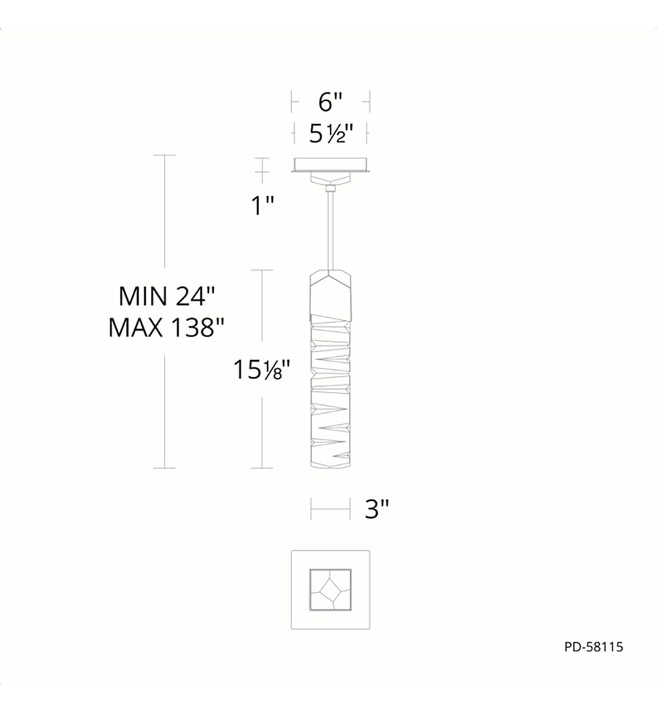 Modern Forms - Juliet 3" Pendant