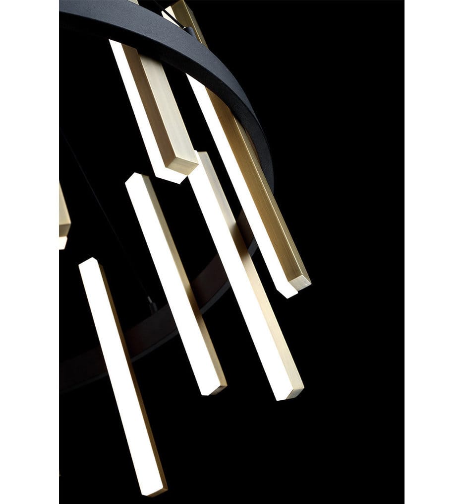 Modern Forms - PD-87924-BK/AB - Harmonix 24" Chandelier