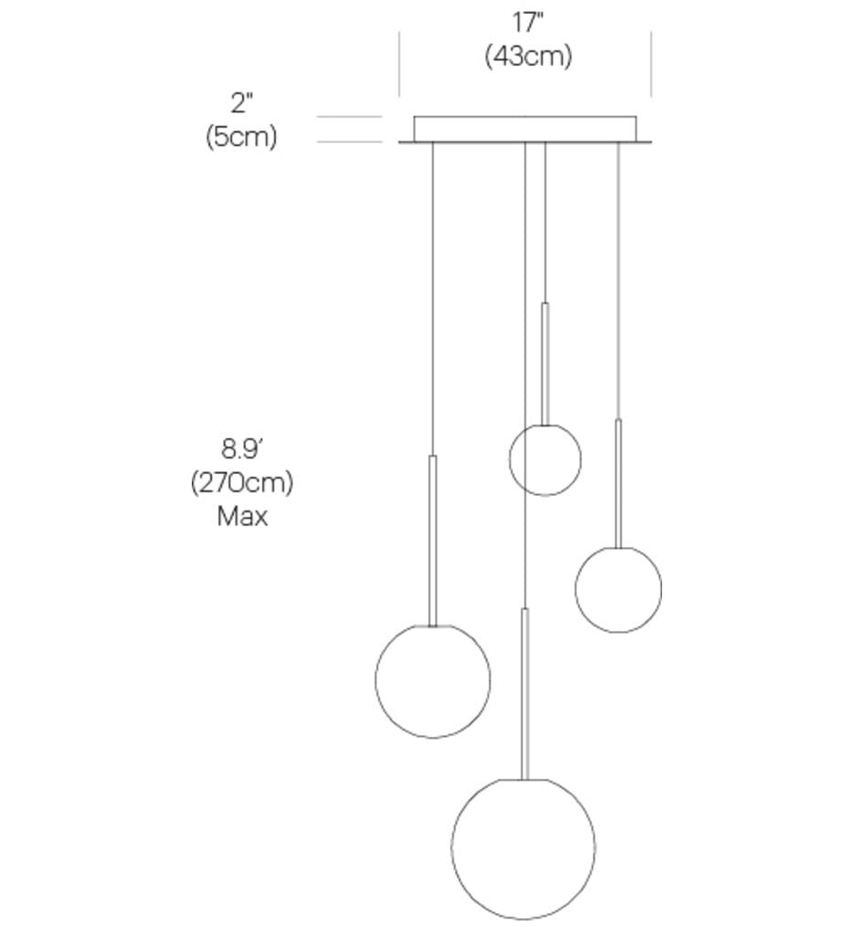 Pablo Designs - Bola Chandelier