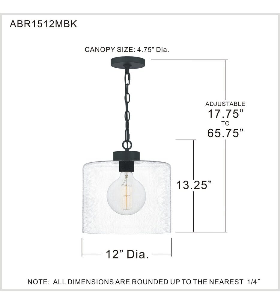 Quoizel - Abner 12" Pendant