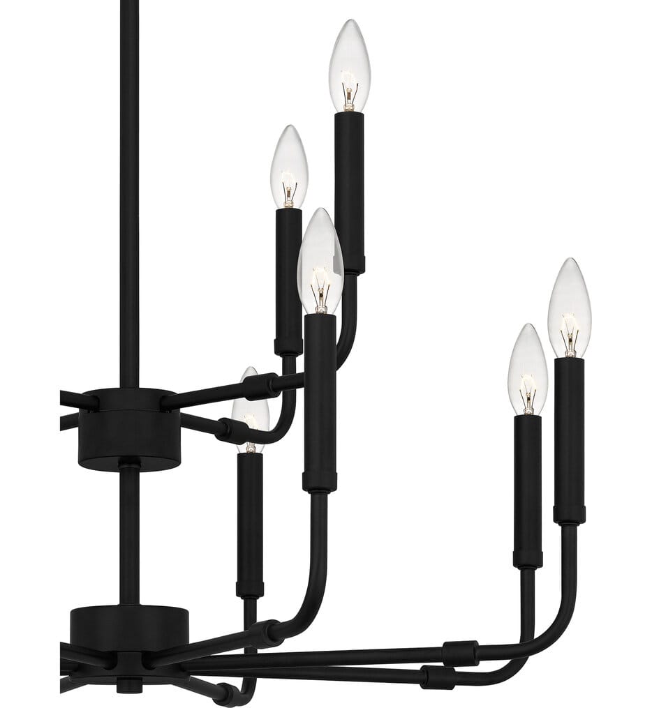 Quoizel - ABR5128MBK - Abner 28" Chandelier
