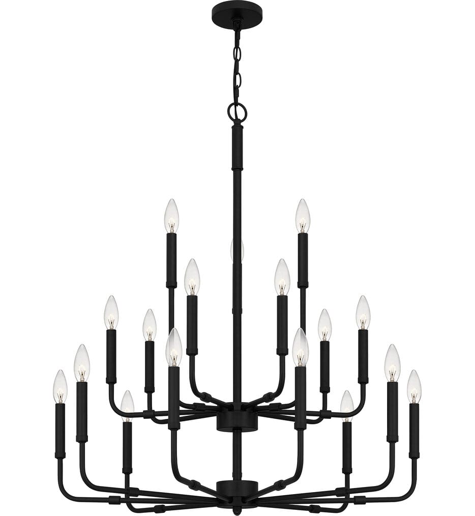 Quoizel - ABR5132MBK - Abner 32" Chandelier