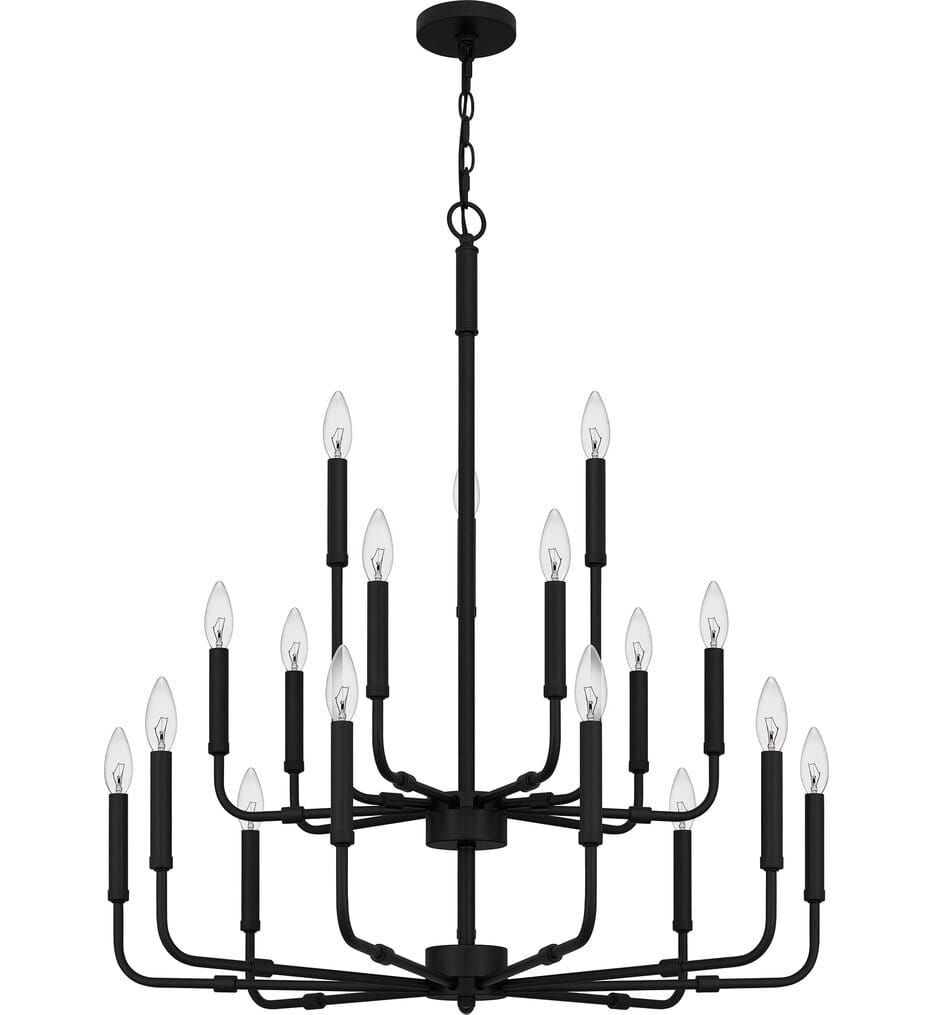 Quoizel - ABR5132MBK - Abner 32" Chandelier