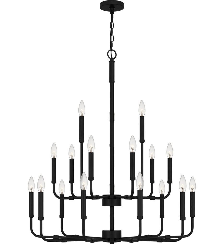 Quoizel - ABR5132MBK - Abner 32" Chandelier