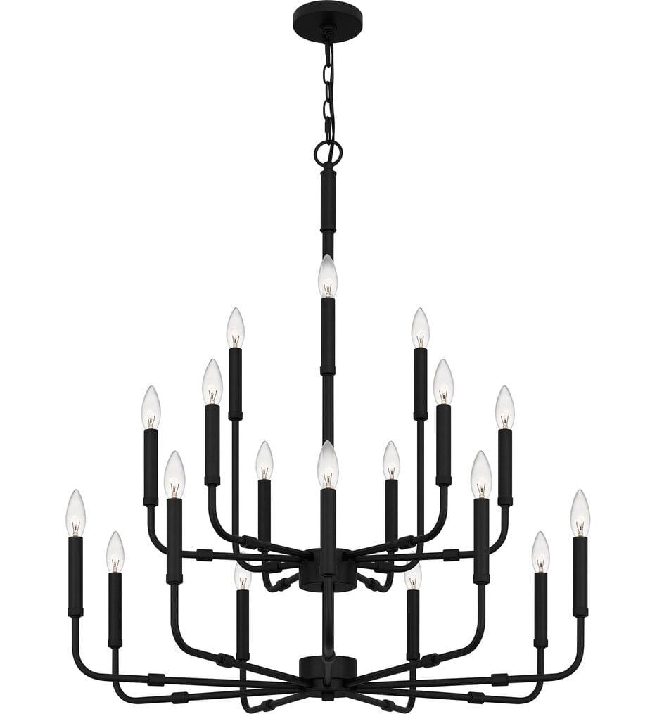 Quoizel - ABR5132MBK - Abner 32" Chandelier