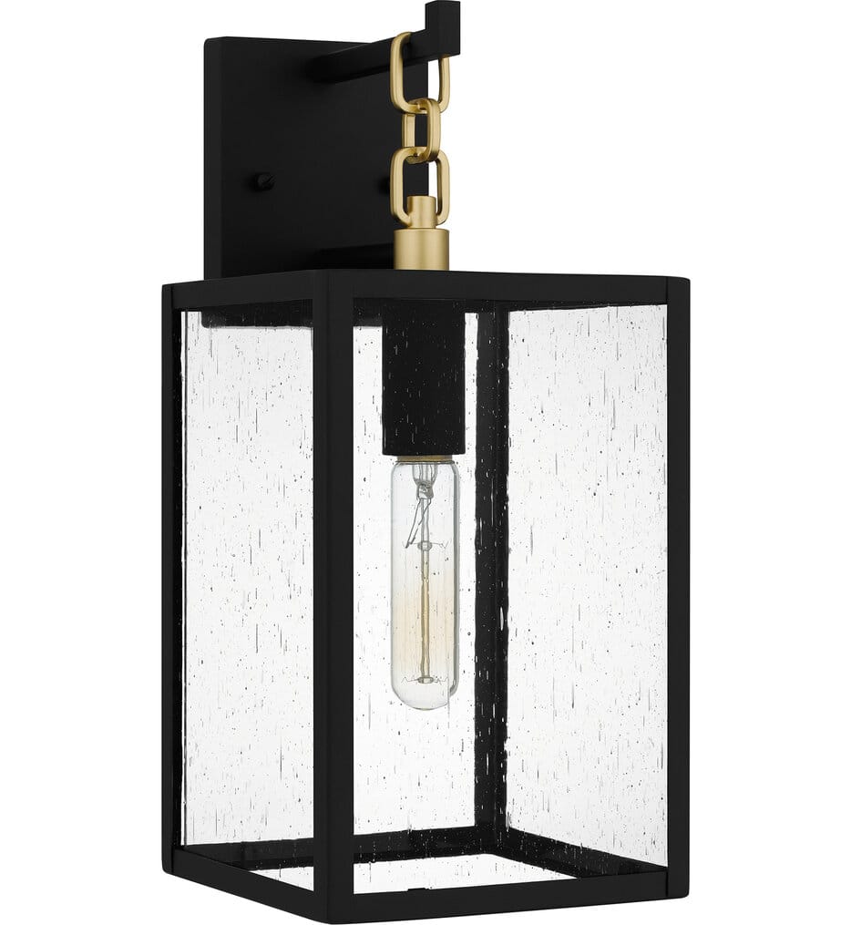 Quoizel - ANC8407MBK - Anchorage 16" Outdoor Wall Sconce