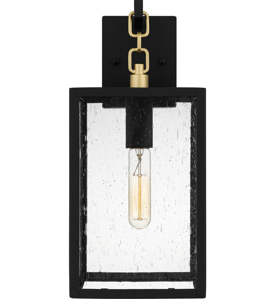 Quoizel - ANC8407MBK - Anchorage 16" Outdoor Wall Sconce