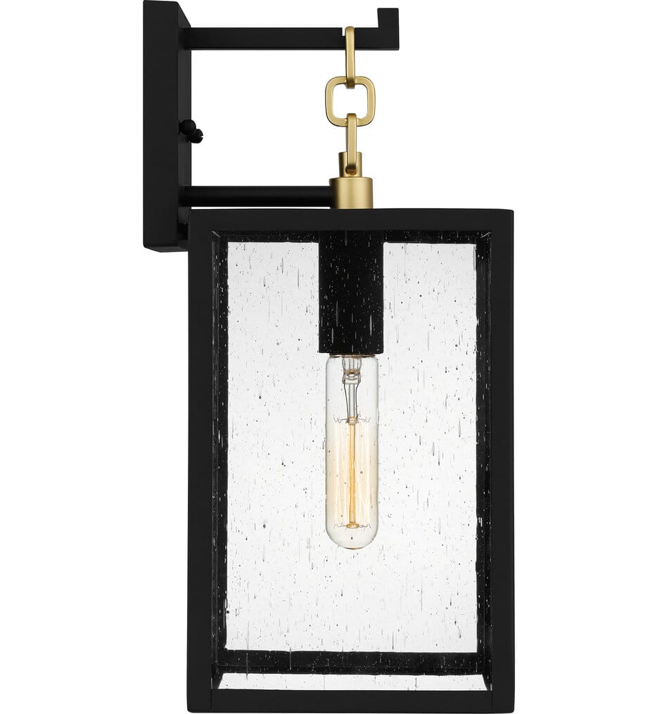 Quoizel - ANC8407MBK - Anchorage 16" Outdoor Wall Sconce