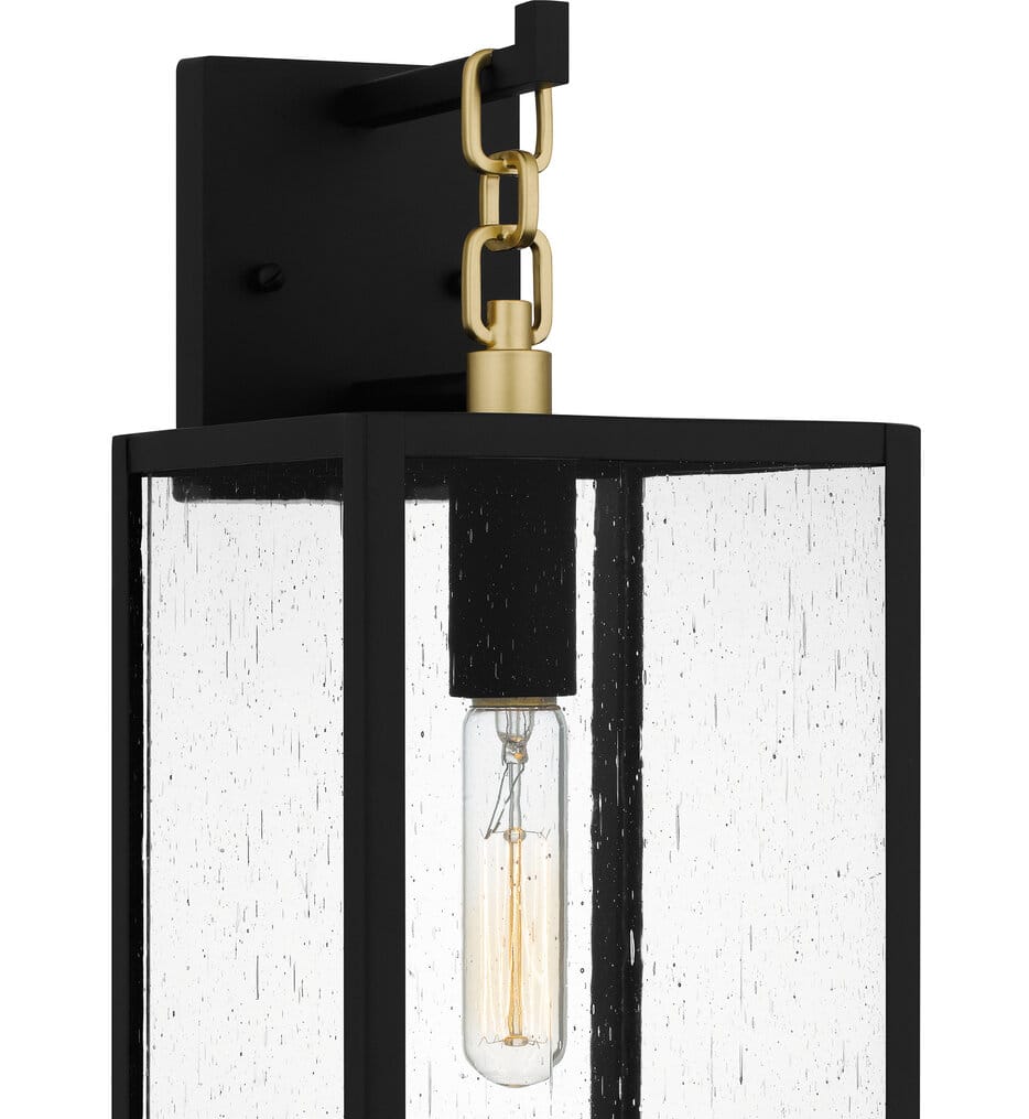 Quoizel - ANC8407MBK - Anchorage 16" Outdoor Wall Sconce