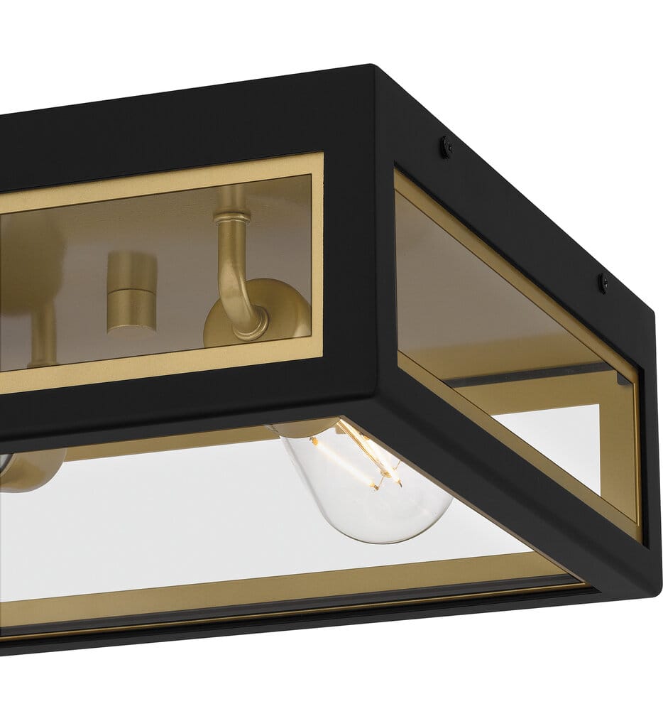 Quoizel - BBN1612MBK - Bourbon 12" Outdoor Flush Mount