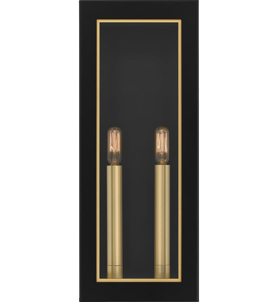 Quoizel - BBN8407MBK - Bourbon 19" Outdoor Wall Sconce