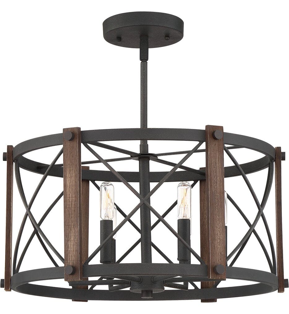 Quoizel - BRO1720MK - Baron 20" Semi-Flush Mount