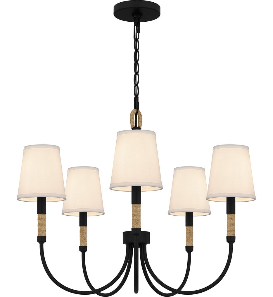 Quoizel - BYL5025MBK - Bayside 25" Chandelier
