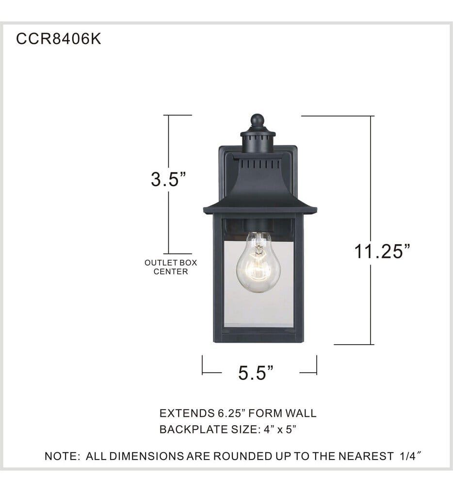 Quoizel - CCR8406K - Chancellor 11.25" Outdoor Lantern