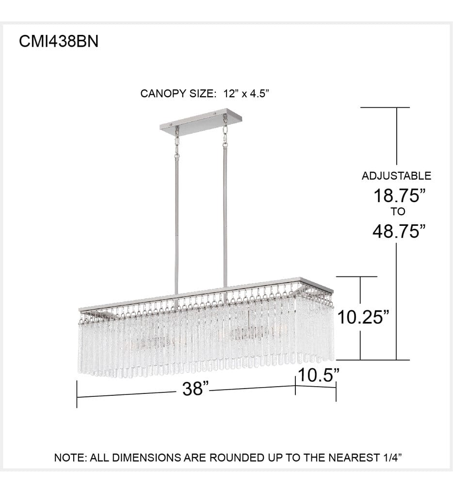 Quoizel - CMI438BN - Camilla 38" Island Light