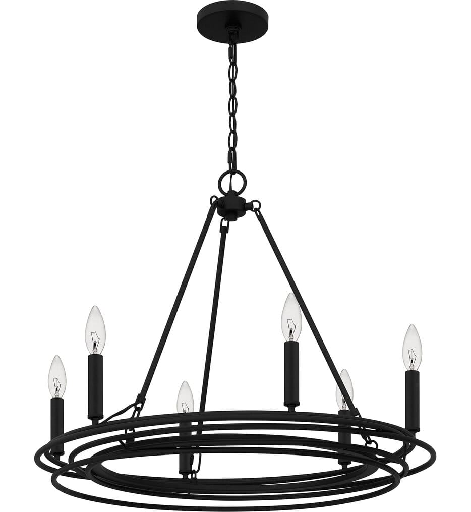 Quoizel - CPE5025MBK - Calliope 26.5" Chandelier