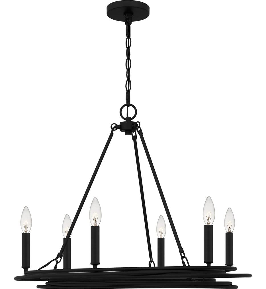 Quoizel - CPE5025MBK - Calliope 26.5" Chandelier