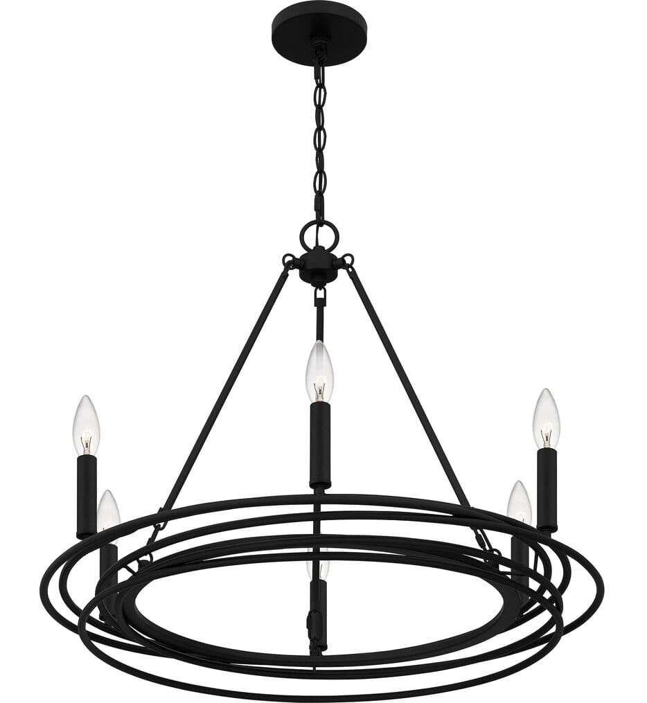Quoizel - CPE5025MBK - Calliope 26.5" Chandelier