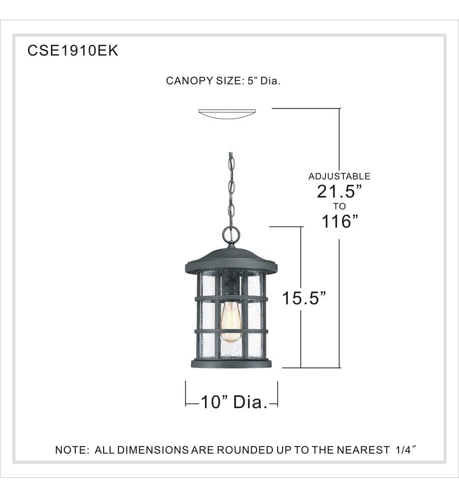 Quoizel - Crusade 15.5" Outdoor Pendant