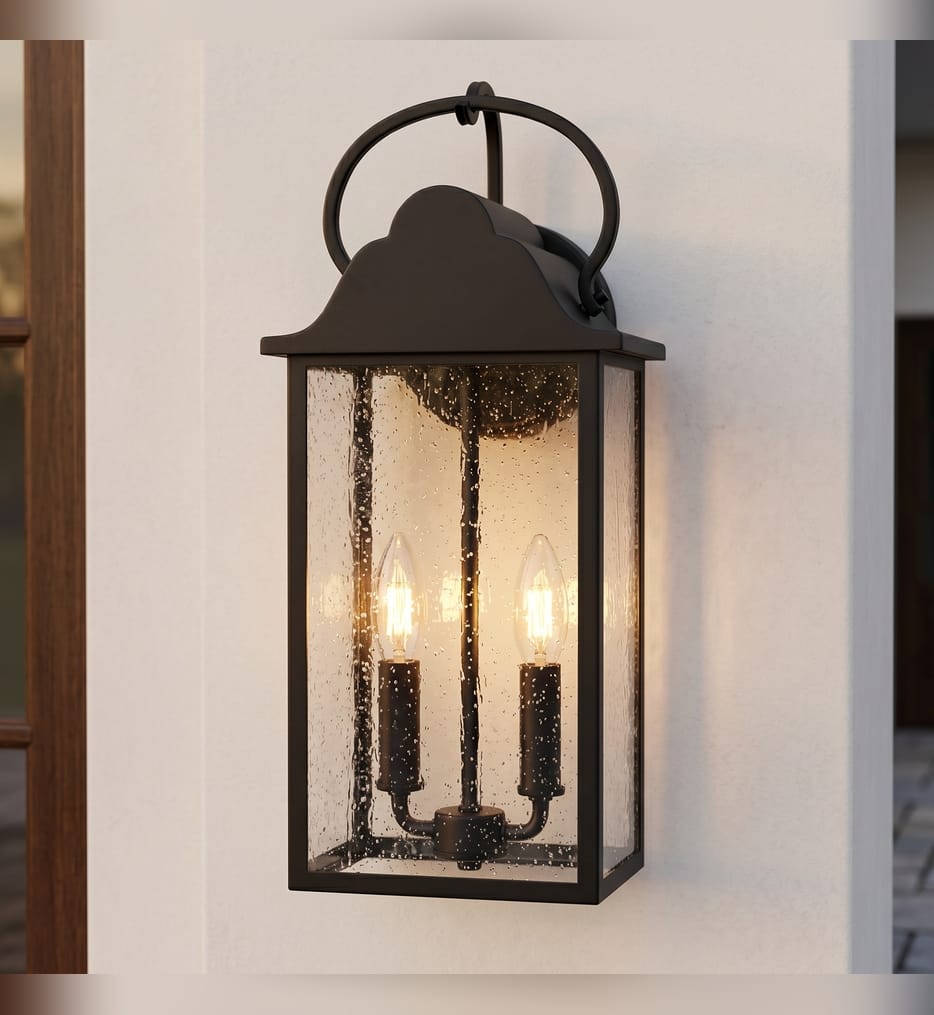 Quoizel - DAM8407MBK - Damian 18-inch Outdoor Wall Sconce