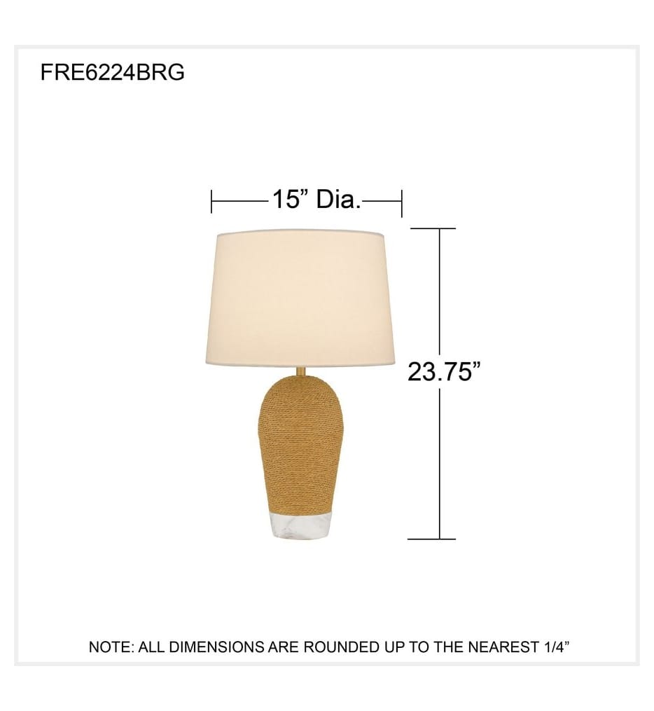 Quoizel - FRE6224BRG - Freya 23.75-inch Table Lamp