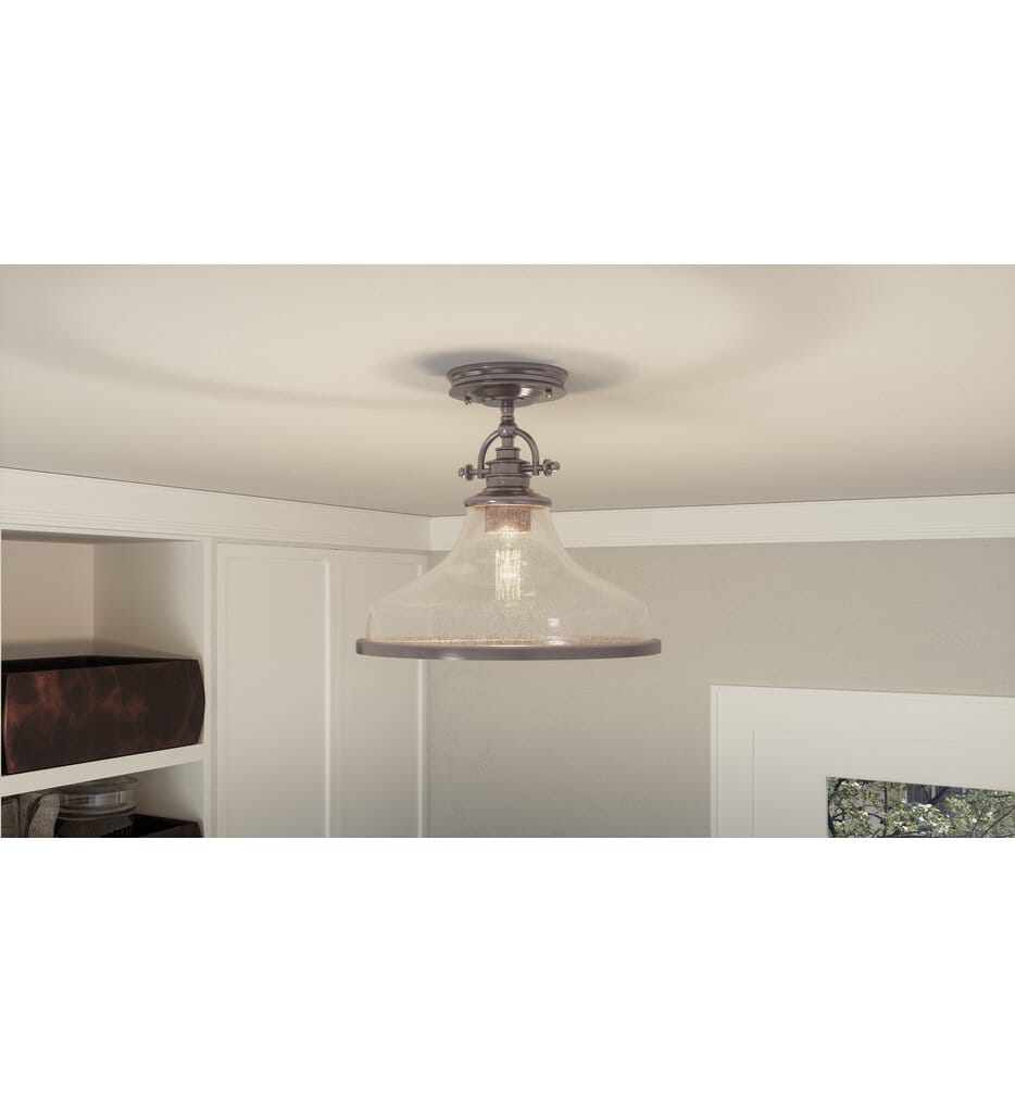 Quoizel - Grant 13.5" Semi-Flush Mount