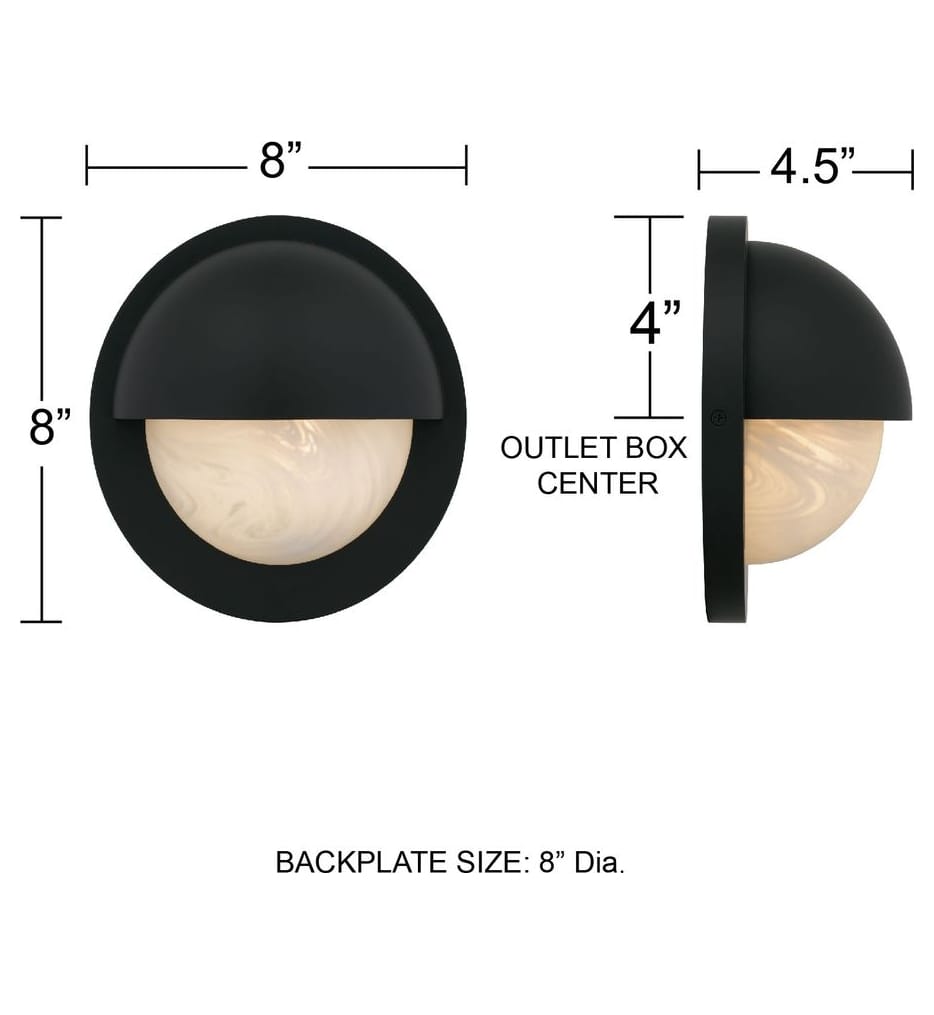 Quoizel - Harlowe 8-inch Outdoor Wall Sconce