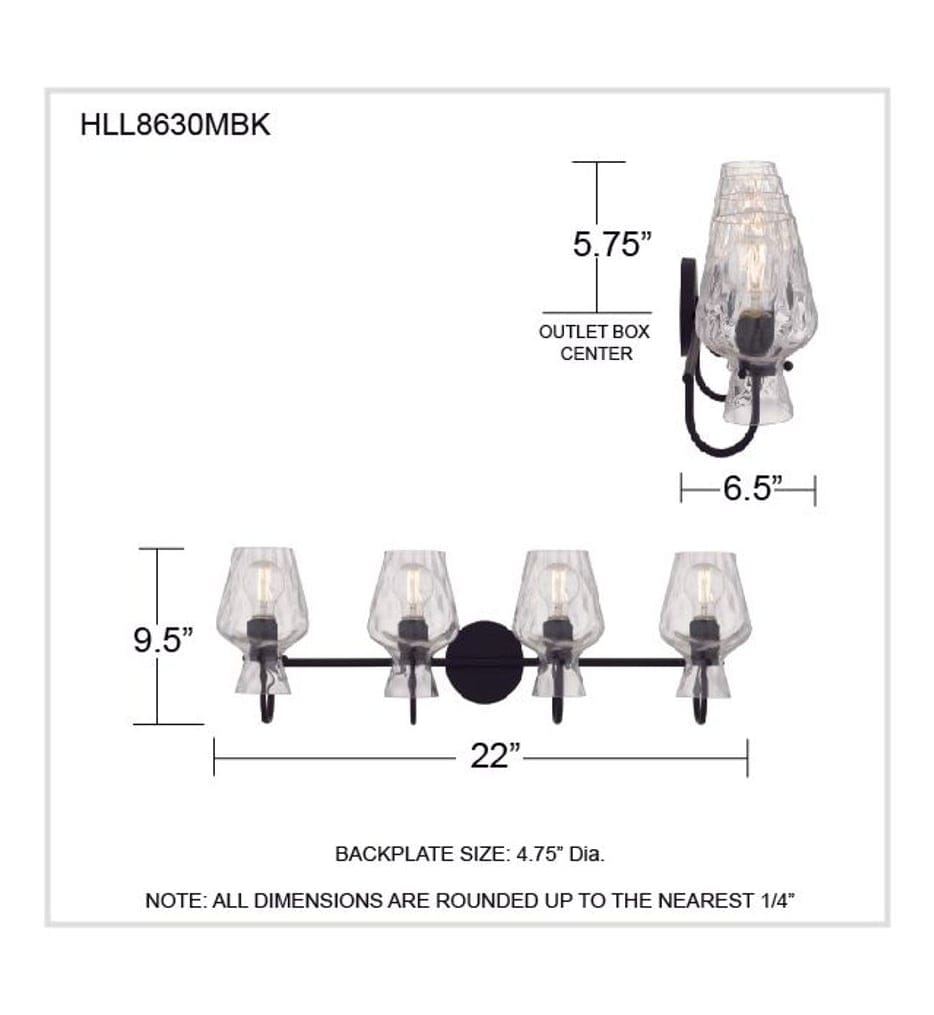 Quoizel - HLL8630MBK - Hollis 30.25-inch Bath Vanity Light