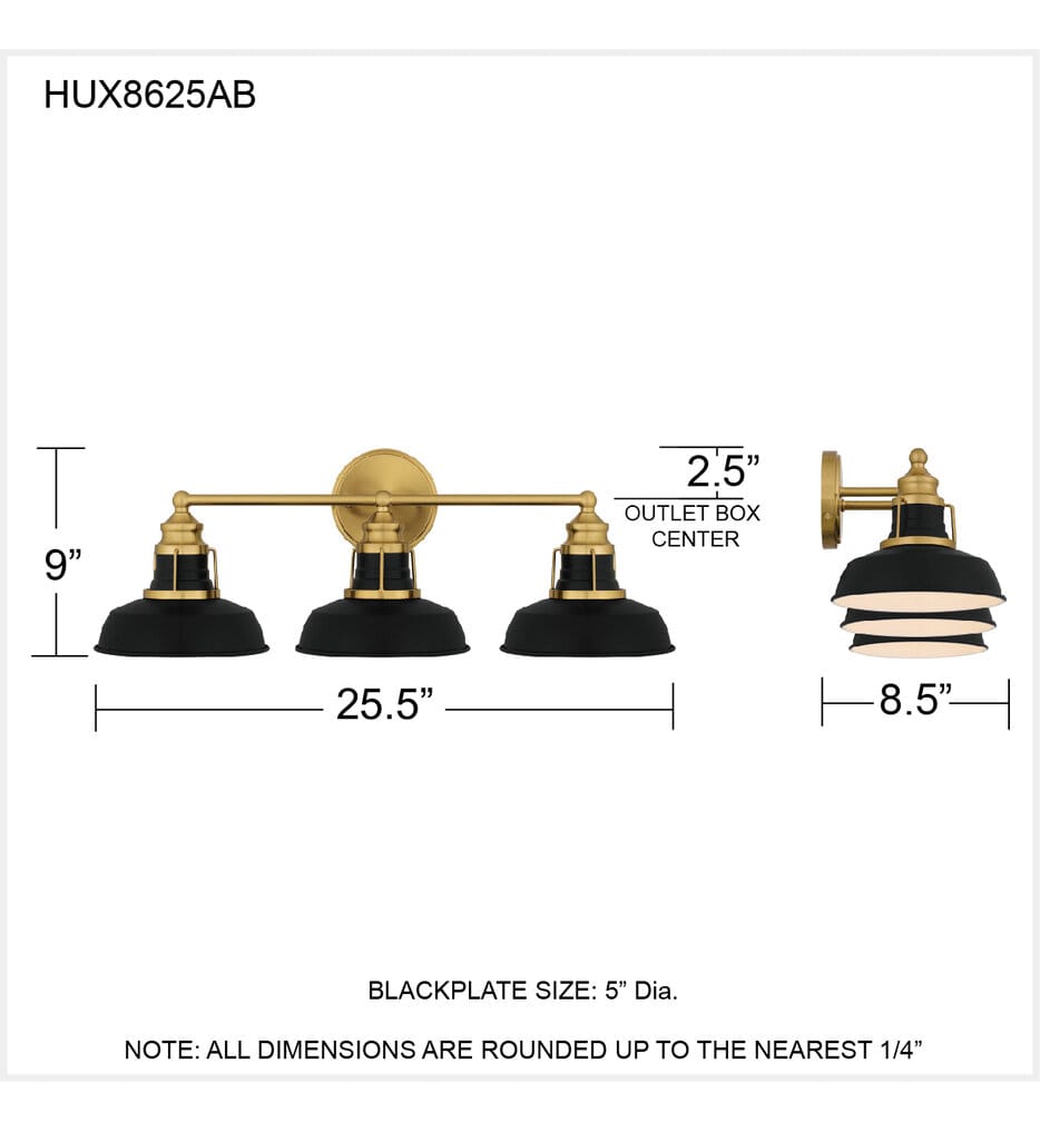 Quoizel - HUX8625AB - Huxley 25.5" Bath Vanity Light