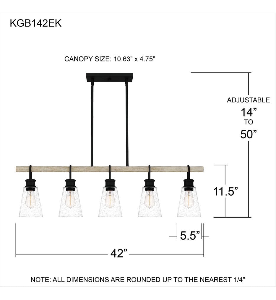 Quoizel - KGB142EK - Kingsbridge 42" Island Light
